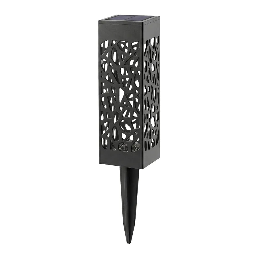 Borne Solaire Ajourée - Noir Mat