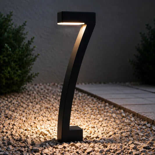 Borne Solaire Design en "7" - Noir