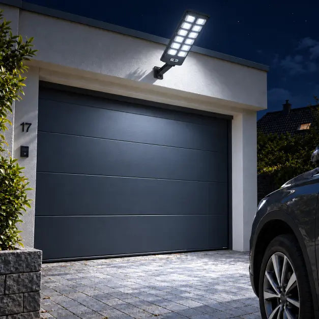 Lampadaire Solaire Mural Grand Format - 850 Lumens