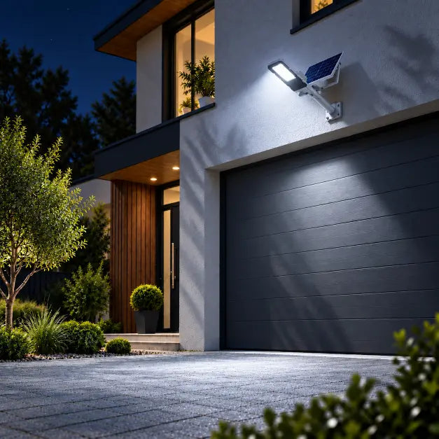 Lampadaire Solaire Panneau Déporté - 700 Lumens