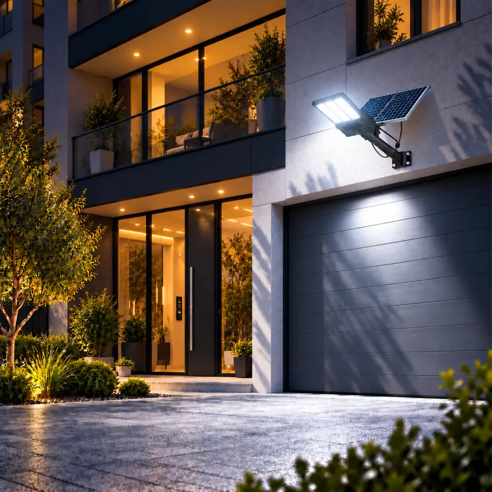 Lampadaire Solaire Professionnel Haute Puissance - 2500 Lumens