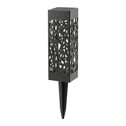 Borne Solaire Ajourée - Noir Mat