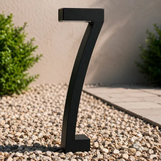 Borne Solaire Design en "7" - Noir