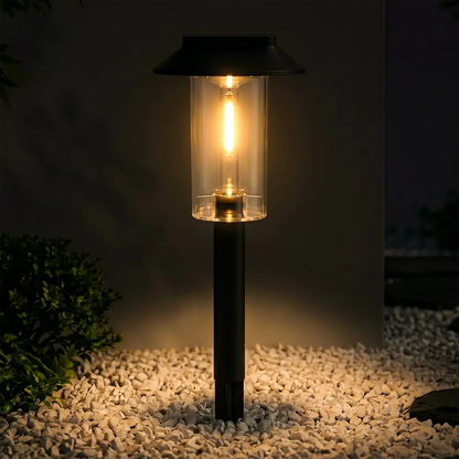 Borne Solaire Diffuseur Cylindrique - Filament Edison