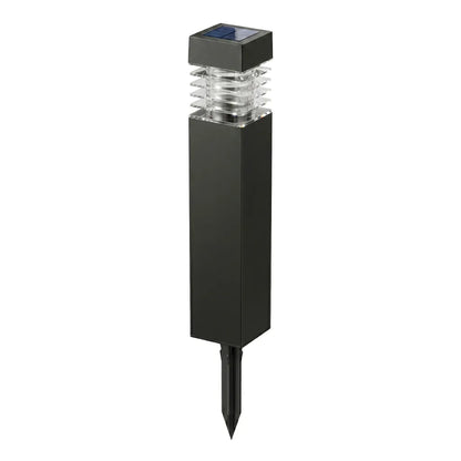 Borne Solaire Diffuseur à Lamelles - Noir Mat