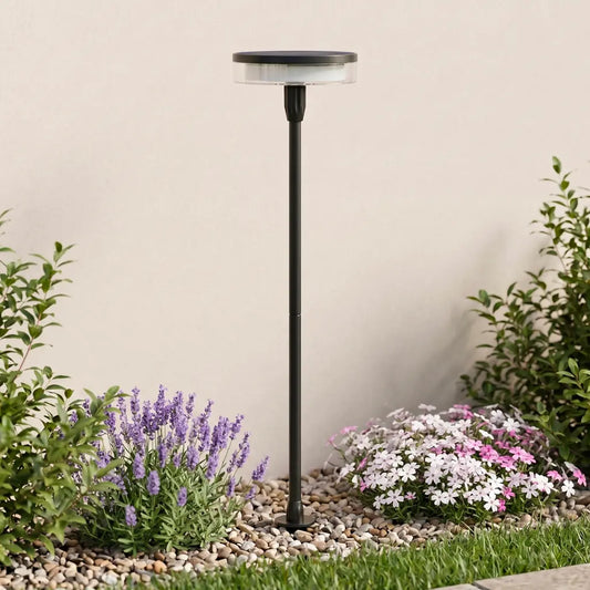 Borne Solaire Disque Oscillant - Tige Noir Mat