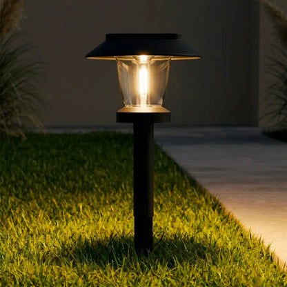 Borne Solaire Filament Edison - Globe Transparent
