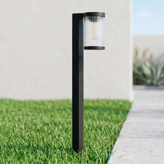Borne Solaire Filament LED - Diffuseur Cannelé