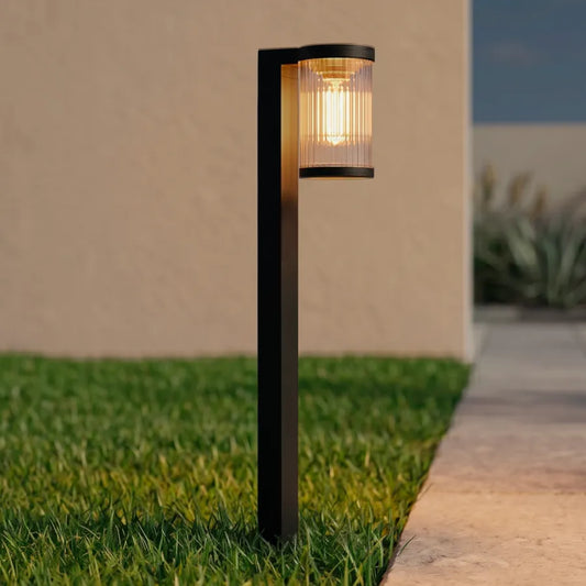 Borne Solaire Filament LED - Diffuseur Cannelé