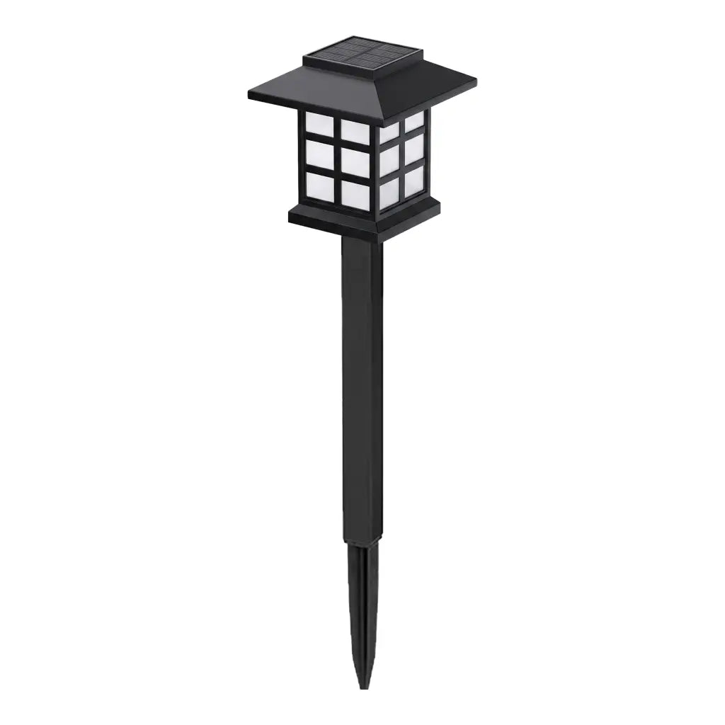 Borne Solaire Pagode Japonaise - Noir Mat