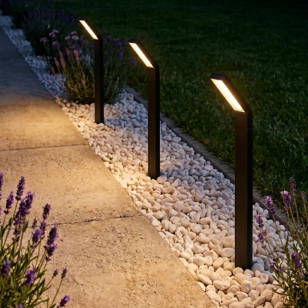 Borne Solaire Tête Inclinée - 3 Températures de Lumière
