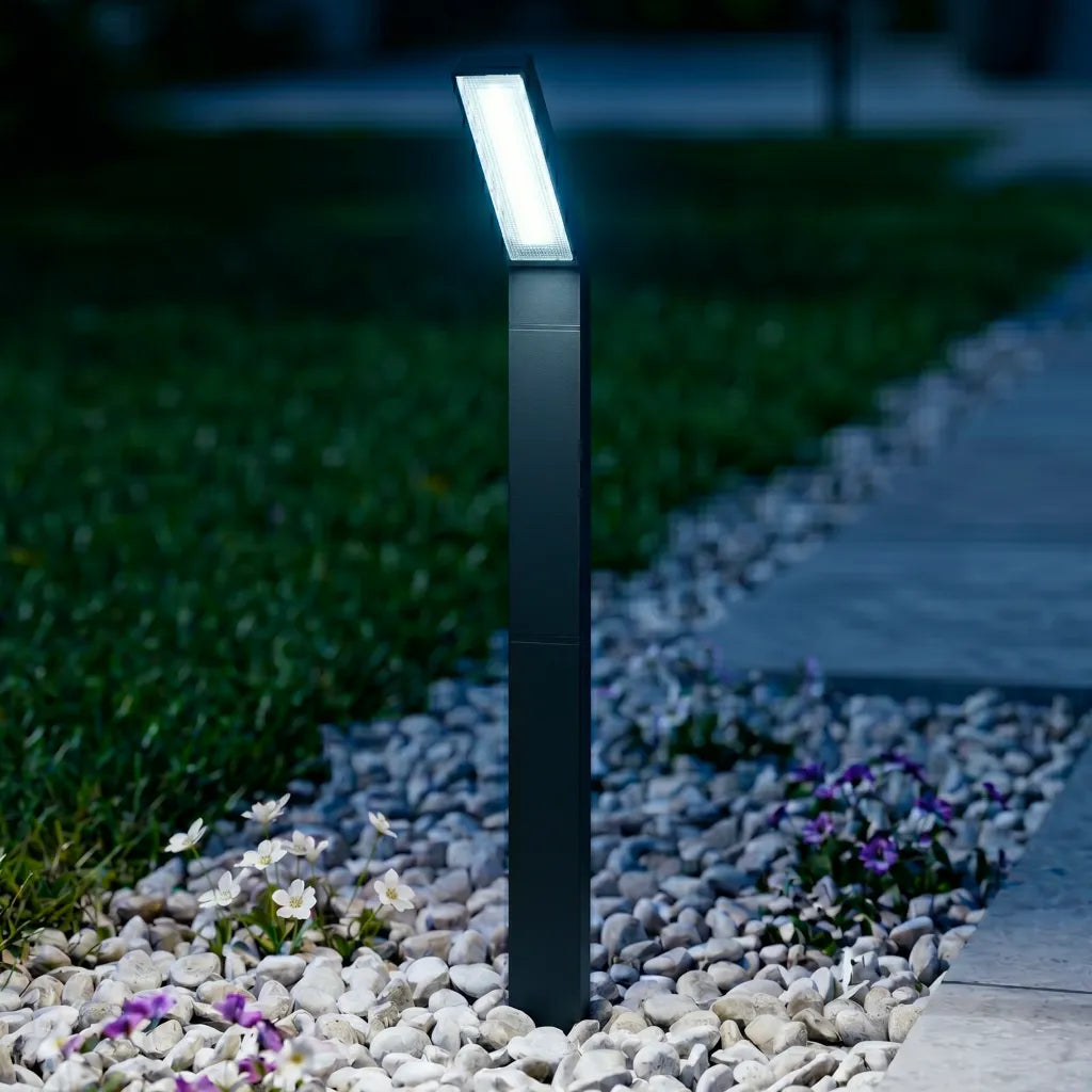 Borne Solaire Tête Inclinée - 3 Températures de Lumière