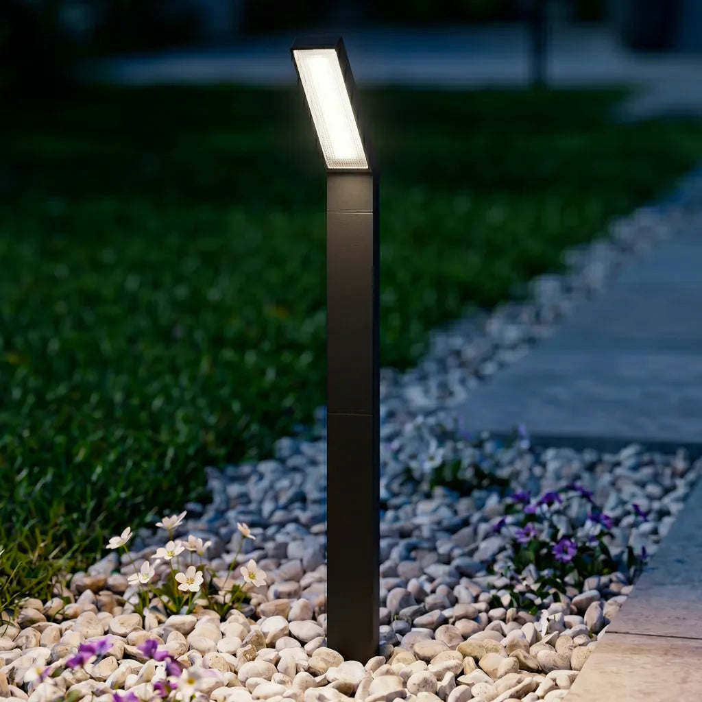 Borne Solaire Tête Inclinée - 3 Températures de Lumière
