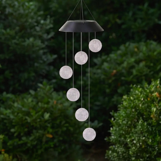 Carillon Solaire de Jardin Boules Cristal - Multicolore