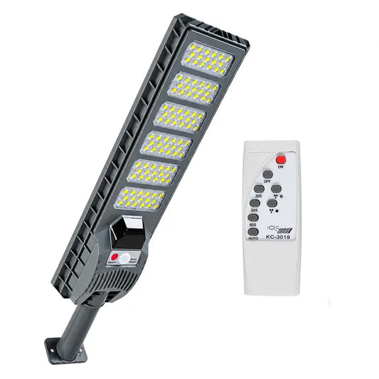 Lampadaire Solaire Mural Panneau Intégré - 800 Lumens
